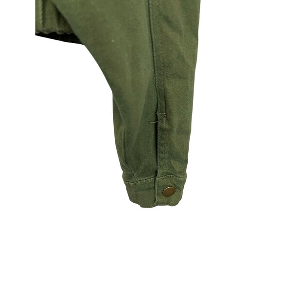American Bazi Military Green Bomber Style Crop Cargo Jacket  Women's 1X  Grunge - Picture 6 of 9